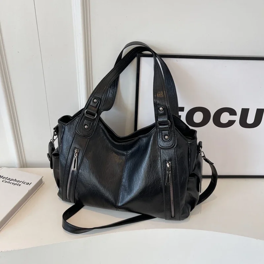 Soho | Uma – Dual Zipper Shoulder Bag