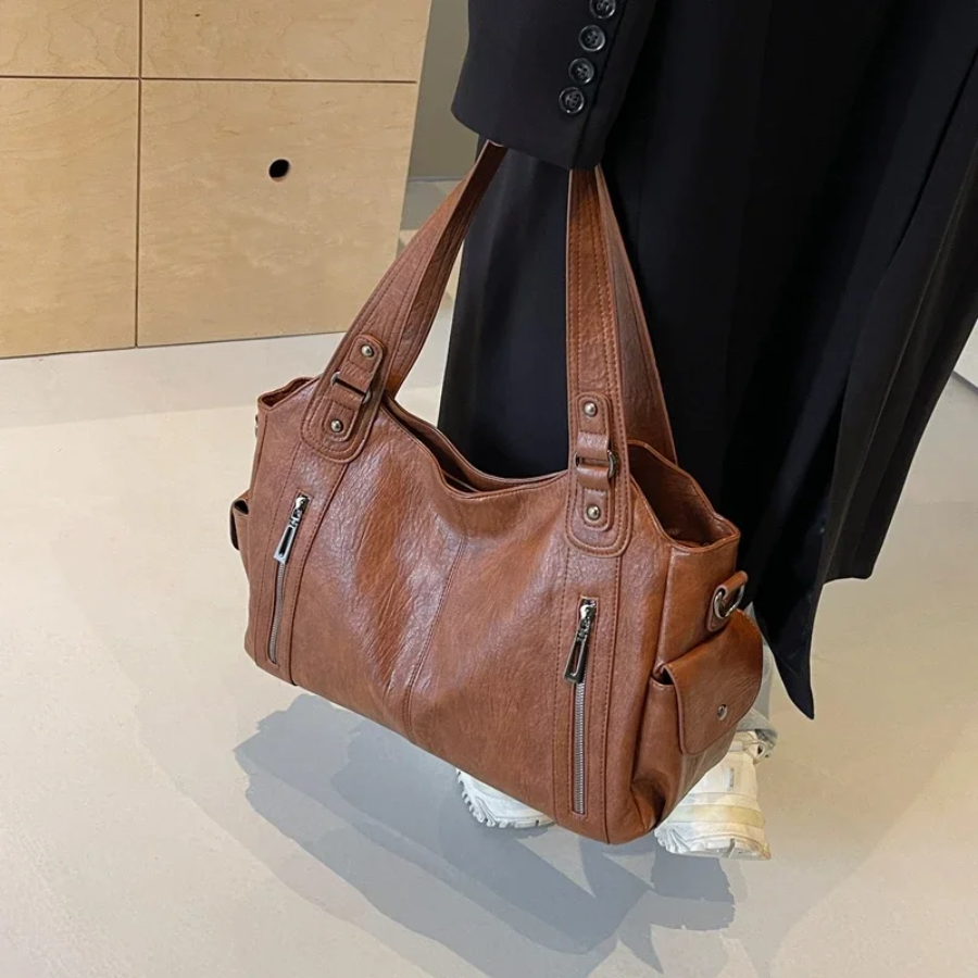 Soho | Uma – Dual Zipper Shoulder Bag