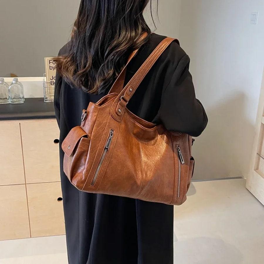 Soho | Uma – Dual Zipper Shoulder Bag