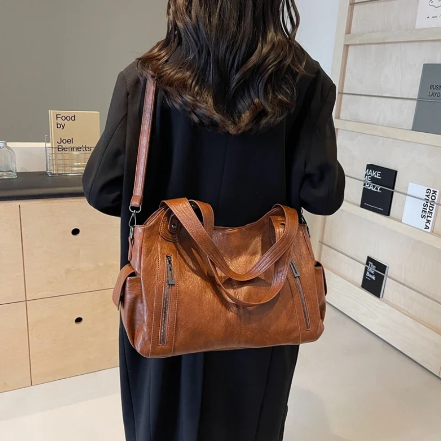 Soho | Uma – Dual Zipper Shoulder Bag