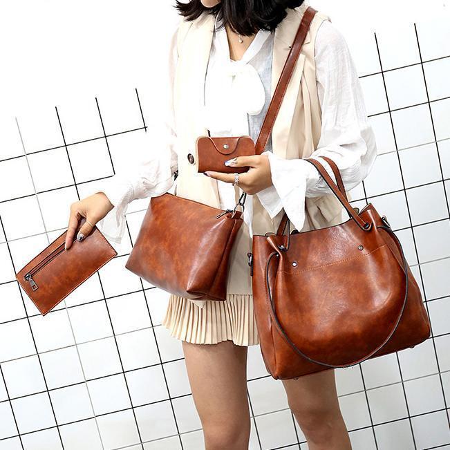 Soho | Sutton - Stylish Retro 4-Piece Bag Set