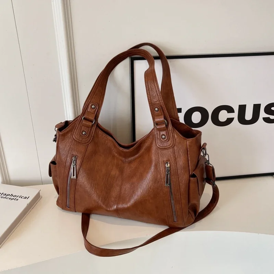 Soho | Uma – Dual Zipper Shoulder Bag