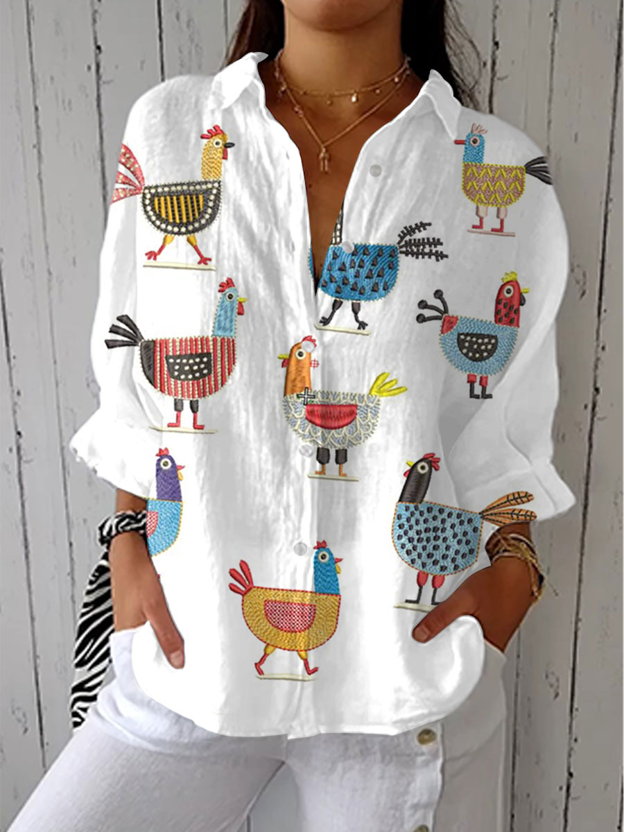 Soho | Ingrid | Playful Hen Blouse