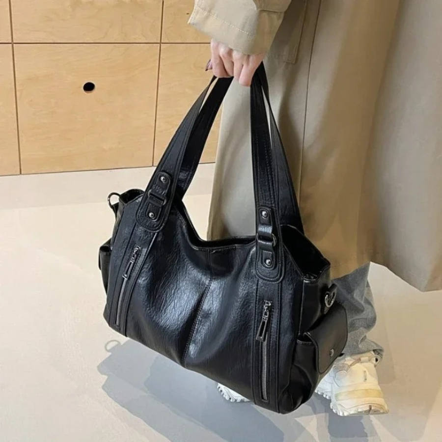 Soho | Uma – Dual Zipper Shoulder Bag