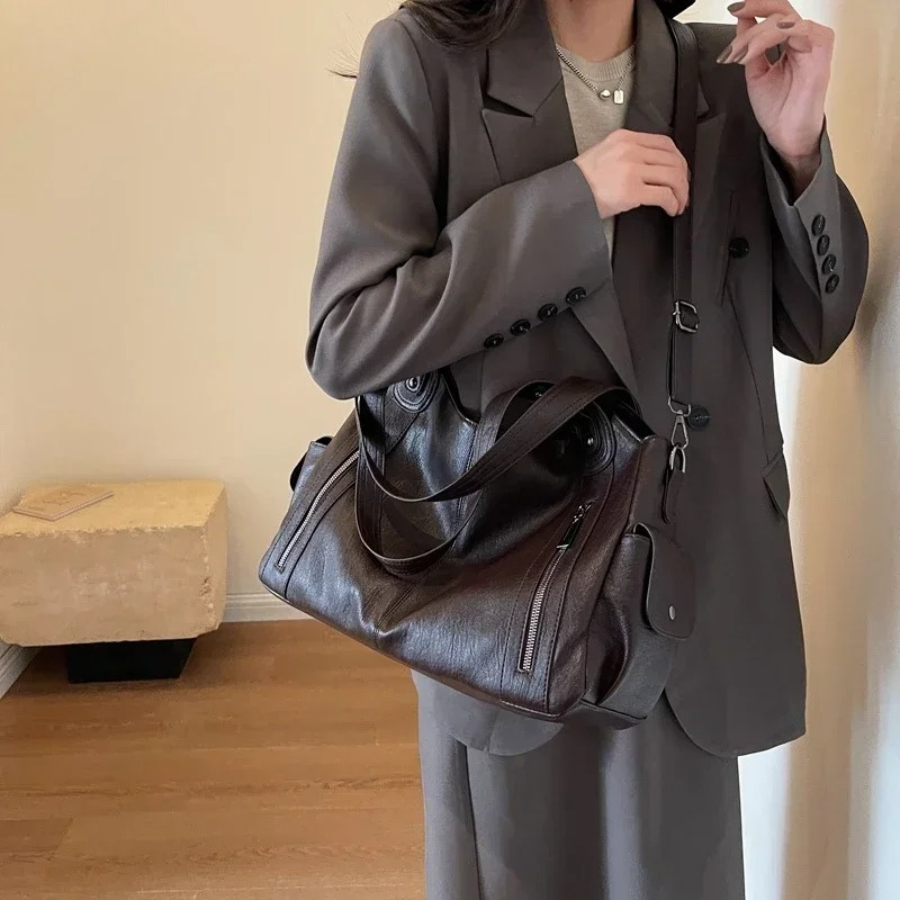 Soho | Uma – Dual Zipper Shoulder Bag