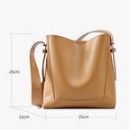 Soho | Genuine Leather Crossbody & Shoulder Oversized Bucket Bag