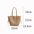 Soho | Genuine Leather Vintage Lock Buckle Tote Bag