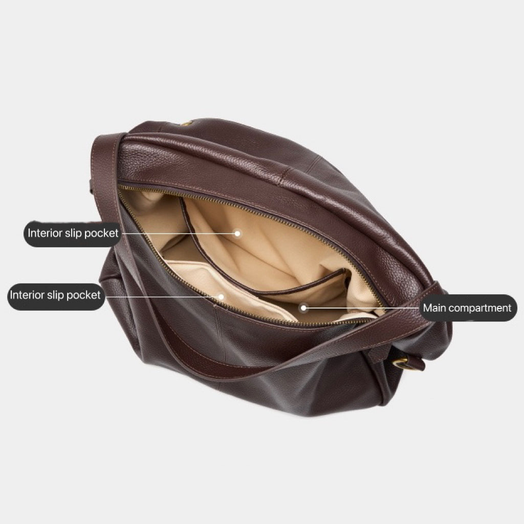 Soho | Retro Genuine Leather Soft Minimalist Tote Bag