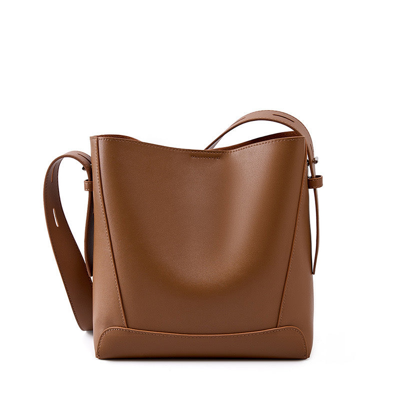 Soho | Genuine Leather Crossbody & Shoulder Oversized Bucket Bag