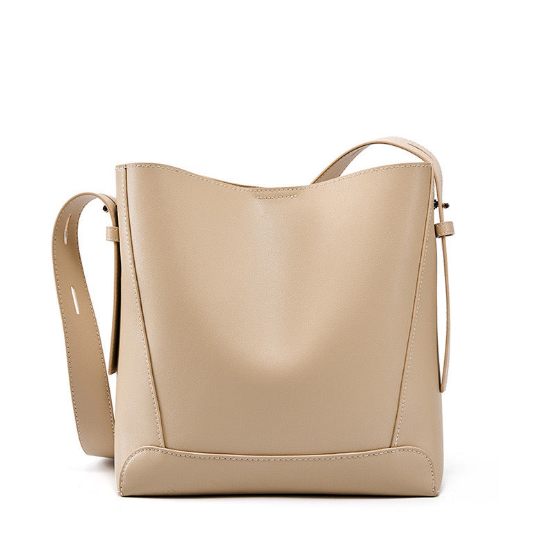 Soho | Genuine Leather Crossbody & Shoulder Oversized Bucket Bag
