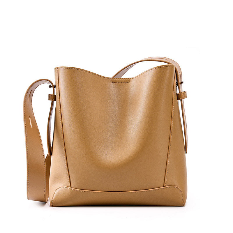 Soho | Genuine Leather Crossbody & Shoulder Oversized Bucket Bag