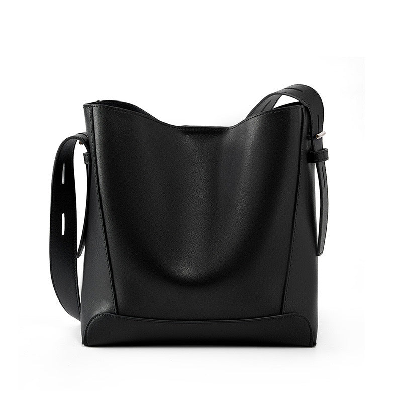 Soho | Genuine Leather Crossbody & Shoulder Oversized Bucket Bag