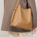 Soho | Genuine Leather Crossbody & Shoulder Oversized Bucket Bag