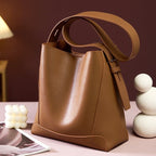 Soho | Genuine Leather Crossbody & Shoulder Oversized Bucket Bag