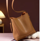 Soho | Genuine Leather Crossbody & Shoulder Oversized Bucket Bag