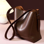 Soho | Genuine Leather Crossbody & Shoulder Oversized Bucket Bag