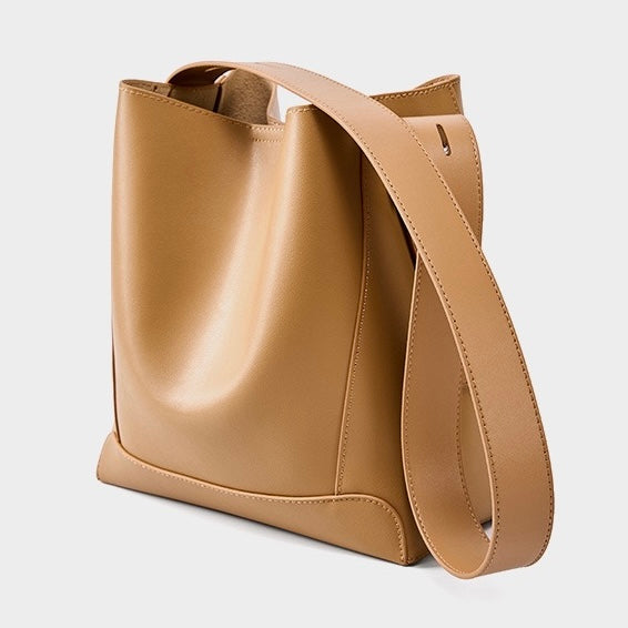 Soho | Genuine Leather Crossbody & Shoulder Oversized Bucket Bag