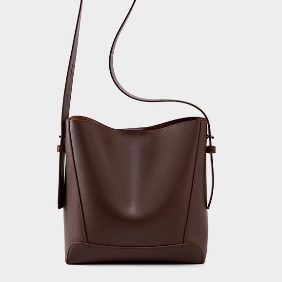 Soho | Genuine Leather Crossbody & Shoulder Oversized Bucket Bag