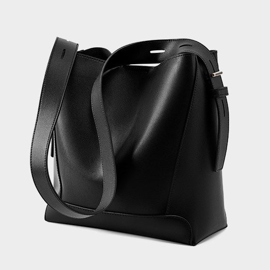 Soho | Genuine Leather Crossbody & Shoulder Oversized Bucket Bag