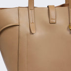Soho | Genuine Leather Vintage Lock Buckle Tote Bag