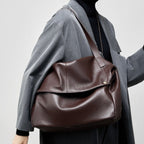 Soho | Retro Genuine Leather Soft Minimalist Tote Bag