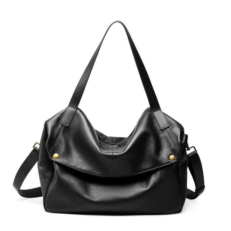Soho | Retro Genuine Leather Soft Minimalist Tote Bag
