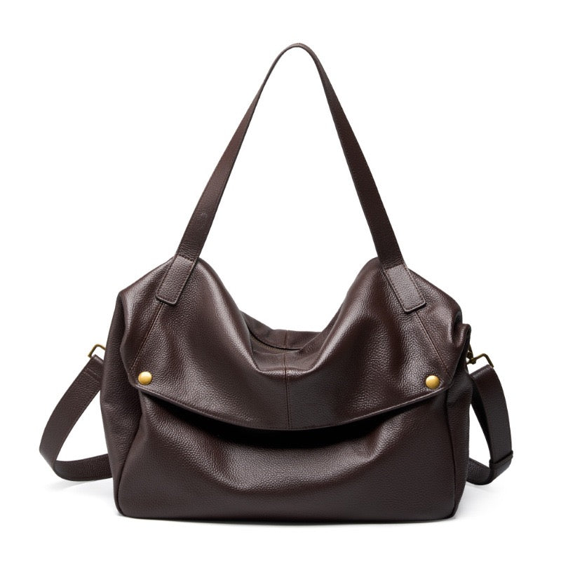 Soho | Retro Genuine Leather Soft Minimalist Tote Bag