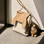 Soho | Rabbit Genuine Leather Mini Crossbody Phone Bag