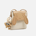 Soho | Rabbit Genuine Leather Mini Crossbody Phone Bag