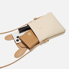 Soho | Rabbit Genuine Leather Mini Crossbody Phone Bag