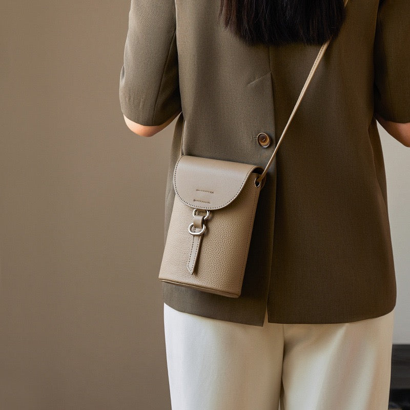 Soho | Genuine Leather Mini Crossbody Phone Bag