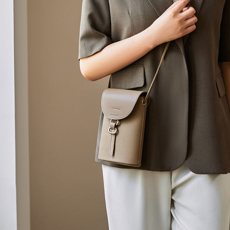 Soho | Genuine Leather Mini Crossbody Phone Bag