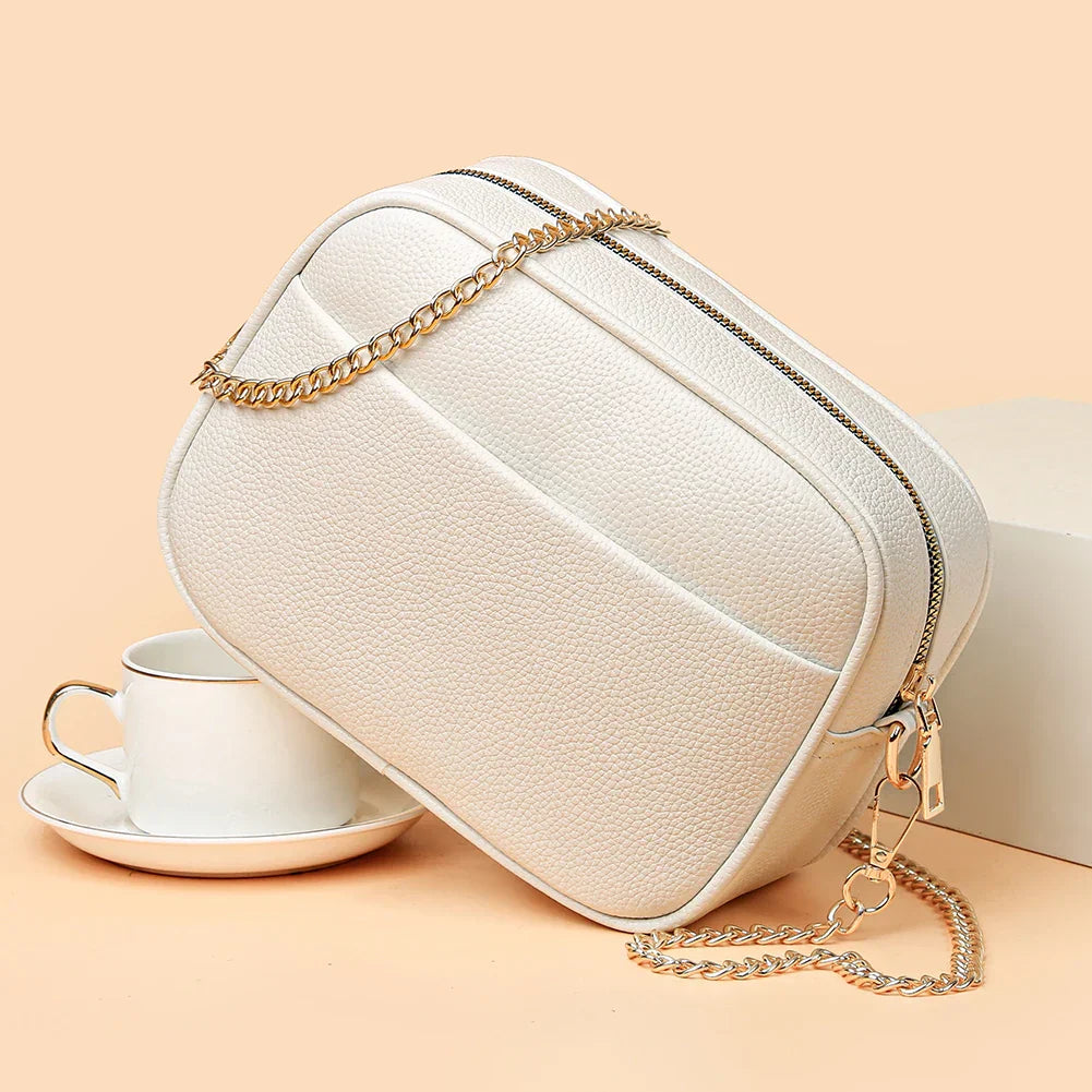 Soho | Zara | Refined Leather Shoulder Bag
