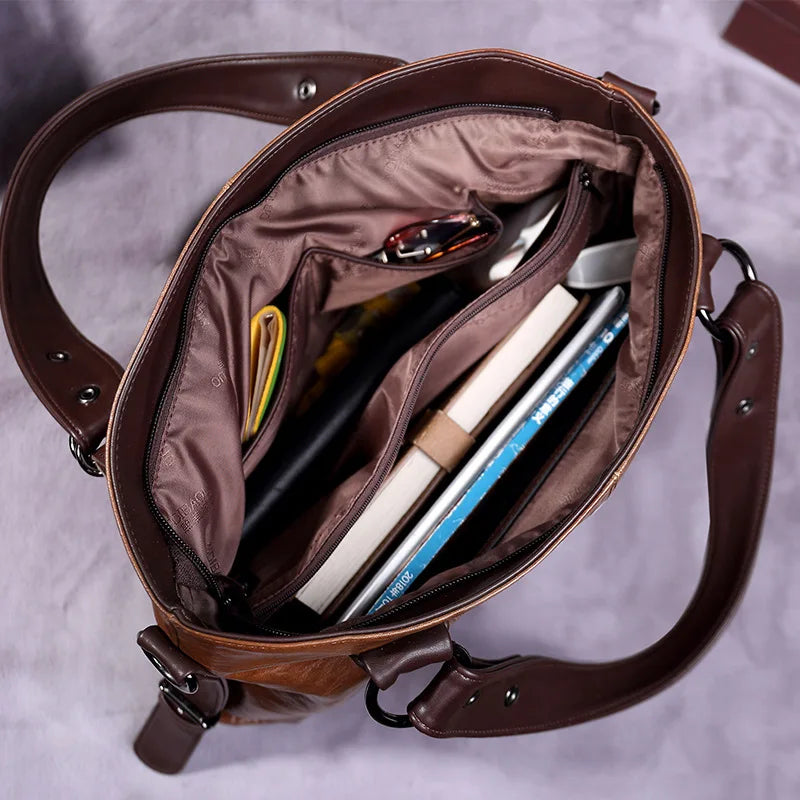 Soho | Aralyn - Refined Soft Leather Tote Bag