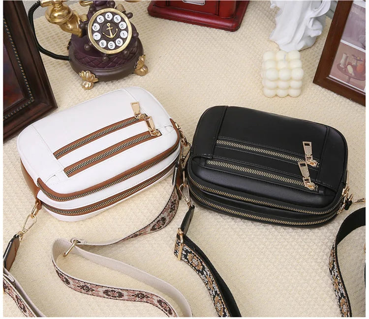 Soho | Violet | Refined Leather Shoulder Bag