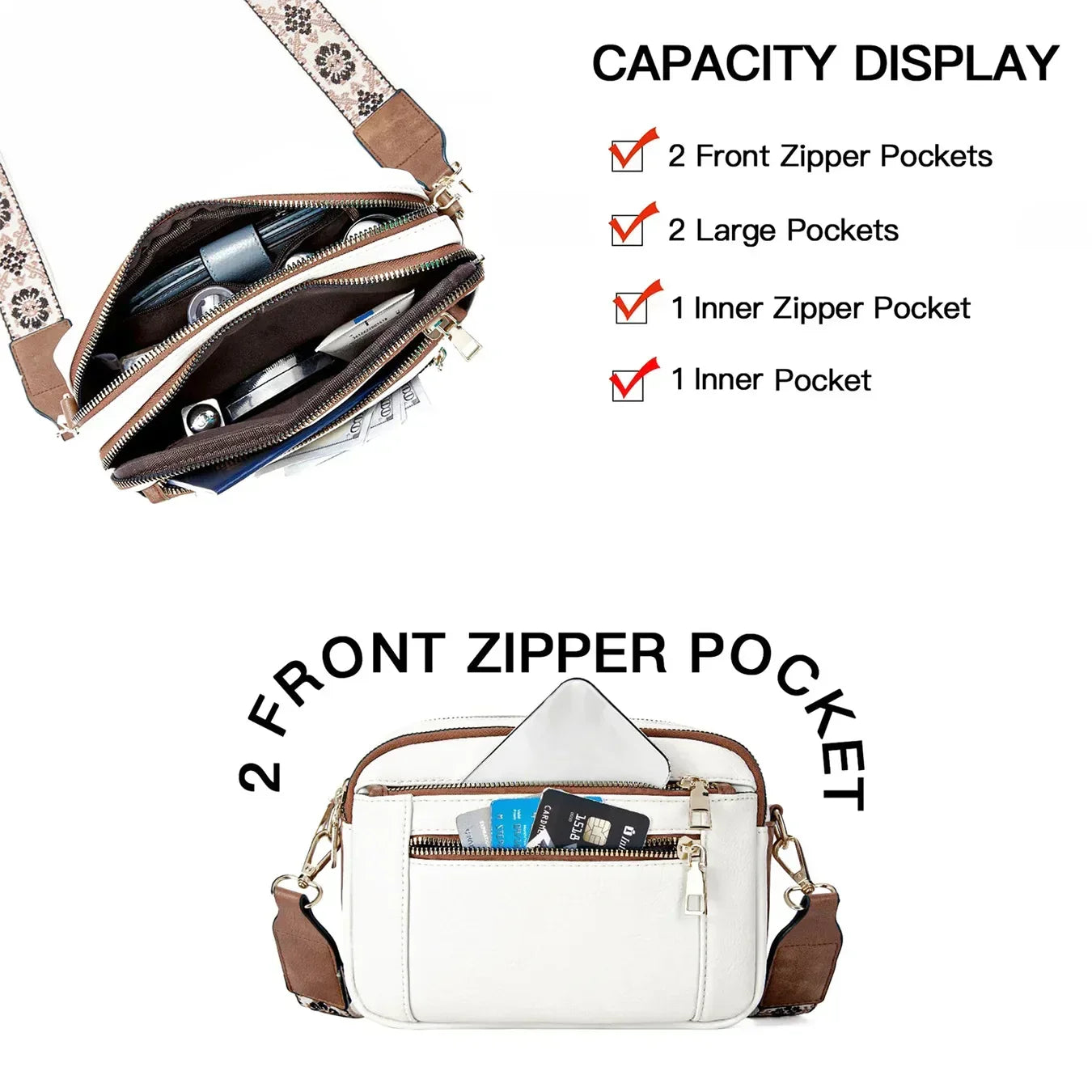 Soho | Edith | Refined Leather Shoulder Bag