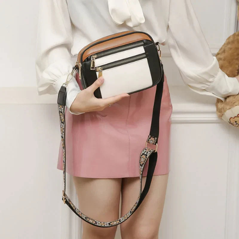 Soho | Violet | Refined Leather Shoulder Bag